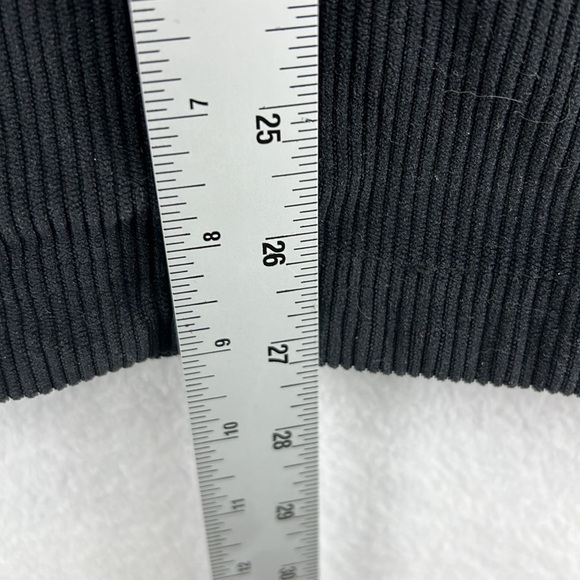 Fabletics Club Cord Shirt Jacket Men’s Size M Black Snap Front - Picture 13 of 13